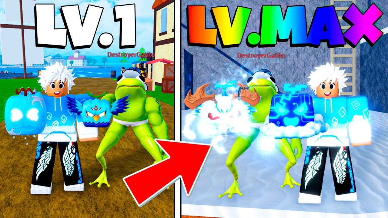 🟦Blox Fruits mas só podemos usar frutas azuis!