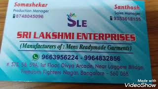 Sri Lakshmi Enterprises Finishing Process