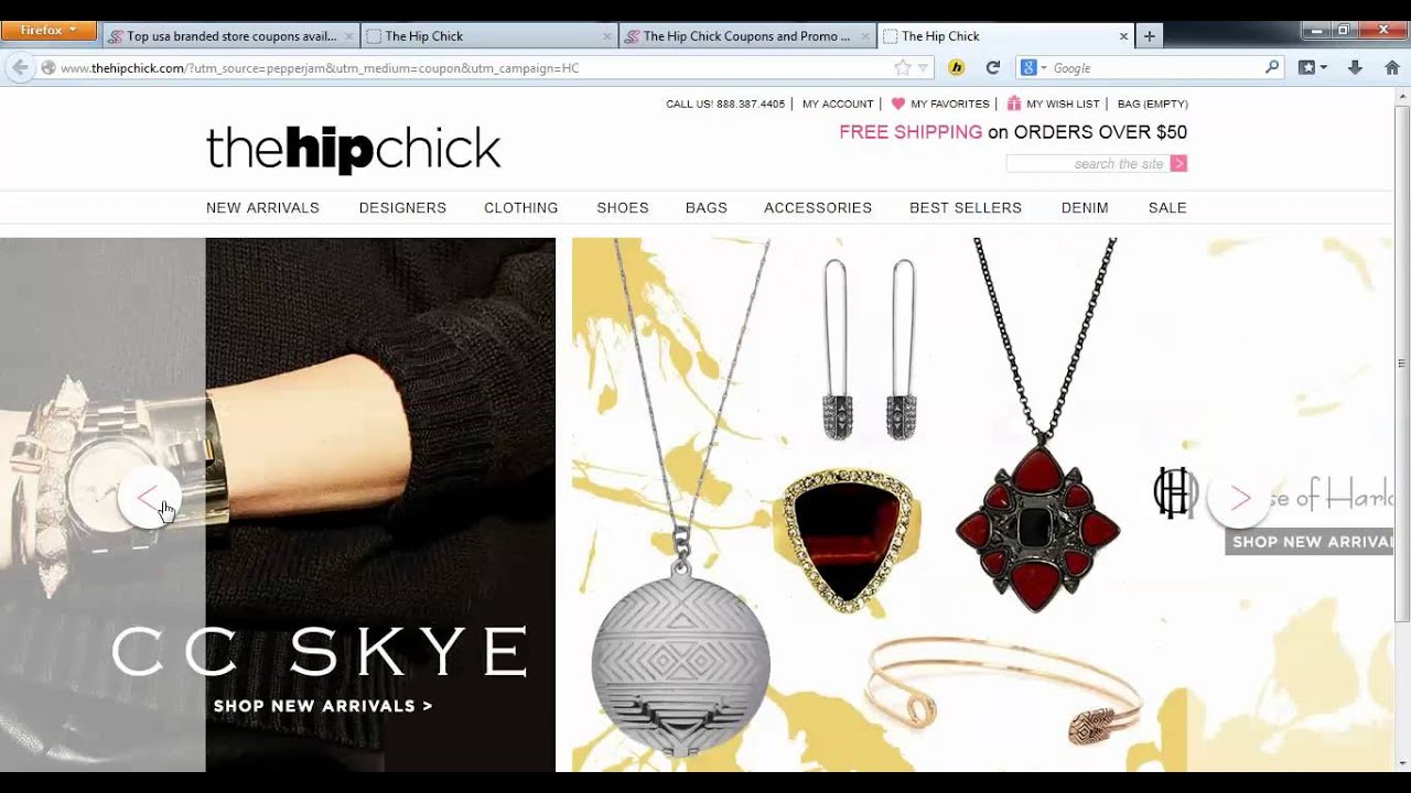 How to use The Hip Chick Coupon Code YouTube