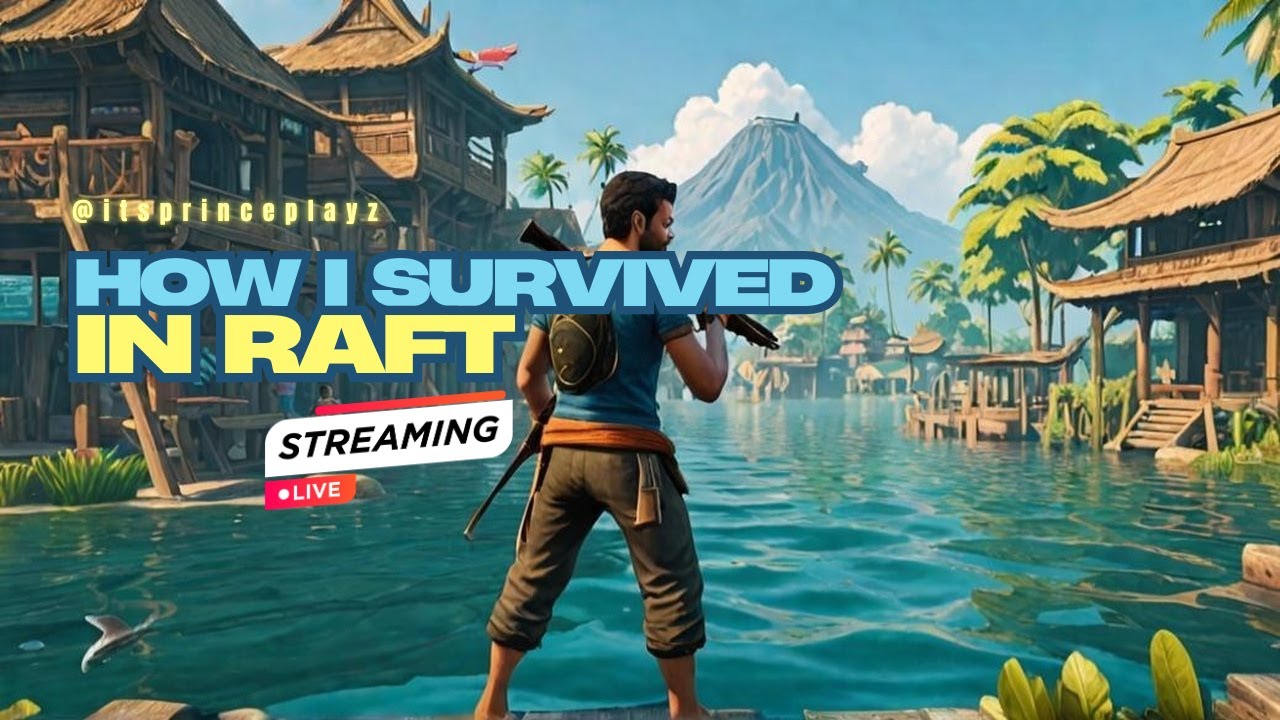RAFT LIVE 🔴 Survival in the Open Ocean | 100 Days 100 Stream Challenge ...