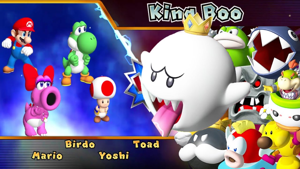 Mario Party 9 Boss Rush Toad vs Yoshi vs Birdo vs Mario
