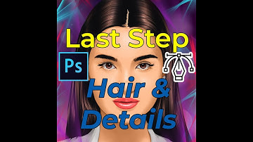 vexel art timelapse using Photoshop - Hair Process (Last Step of my Series)