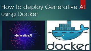 How to deploy Generative ai app using docker.