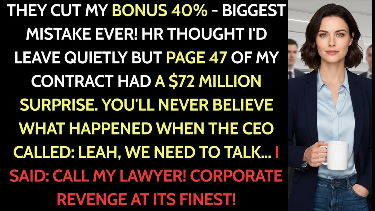 HR Tried to Cut My Bonus — Then My $72M Change-of-Control Triggered ♟️