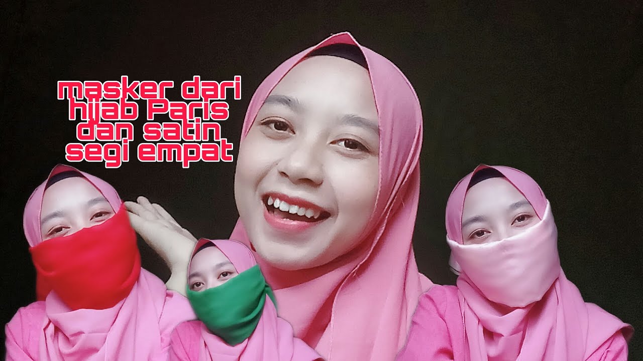 Masker Hijab Challenge || Paris polos