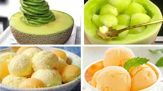Satisfying Relaxing Video|🥫🥗🥙🍦Super Pretty And Easy Green Cake Recipe | Melon Cream Cake|Asmr|Tiktok
