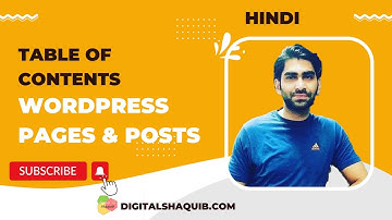 How To Create a Table of Contents in WordPress Posts and Pages & Widgets - Hindi- Free Plugin -