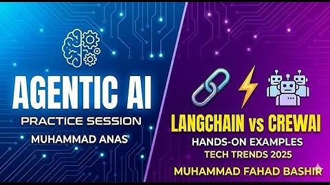 Agentic AI Practice Session: LangChain, Crew AI - Multi-Agents & Tools | Tech Trends [Co-Trainer ]