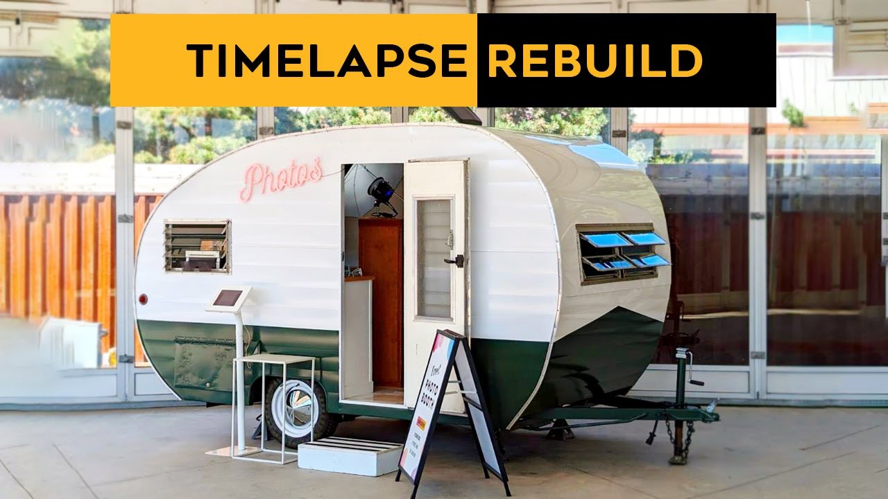 ⏲️ START to FINISH ⏲️ TIMELAPSE VINTAGE CAMPER REBUILD