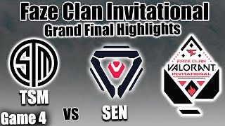 TSM vs Sentinels Game 4 HIGHLIGHTS - Grand Finals | FaZe Clan Valorant Invitational