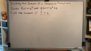 Finding the Domain of a Composite Function (Part 3)