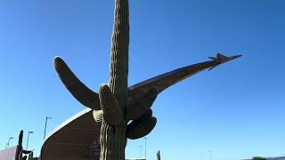(TUS) Tucson International Airport in Arizona, baggage claim,ground transportation & curbside pickup