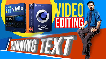 ▶️Cara Buat RUNNING TEXT Keren‼️ untuk Editing Video | #tutorialcinema4d #tutorialvmix