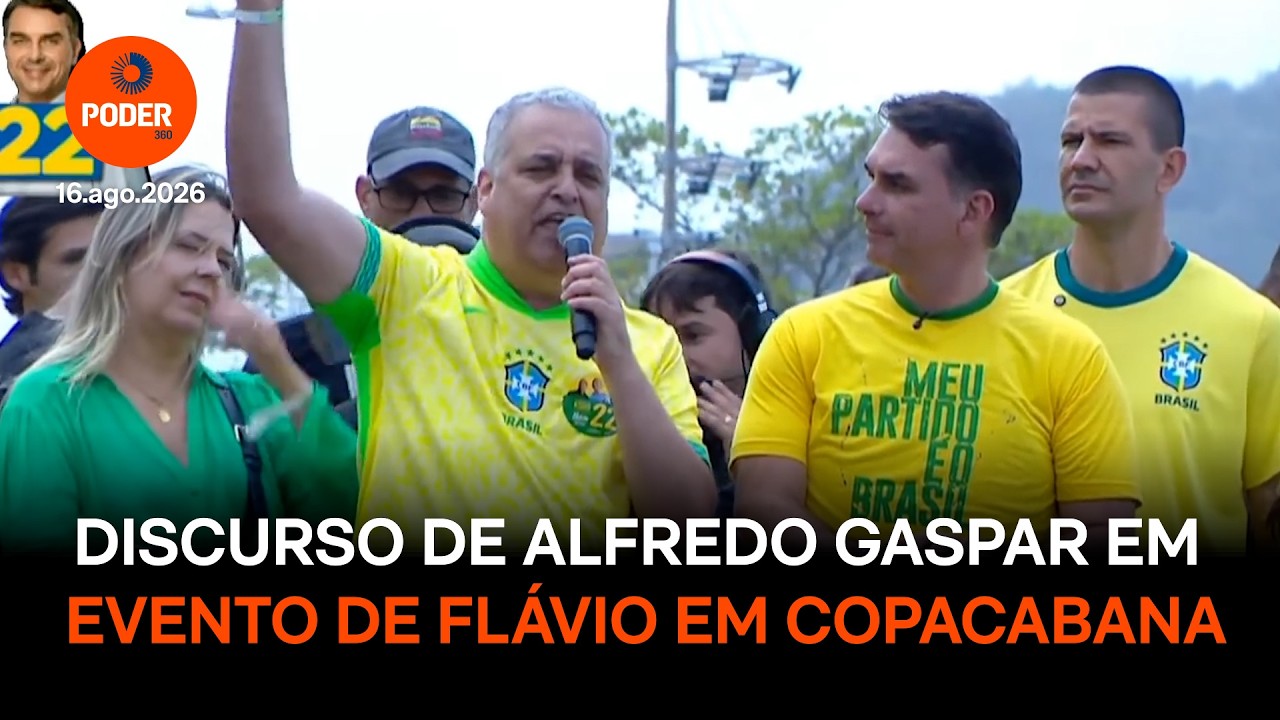 Assista ao discurso de Alfredo Gaspar em ato de Copacabana