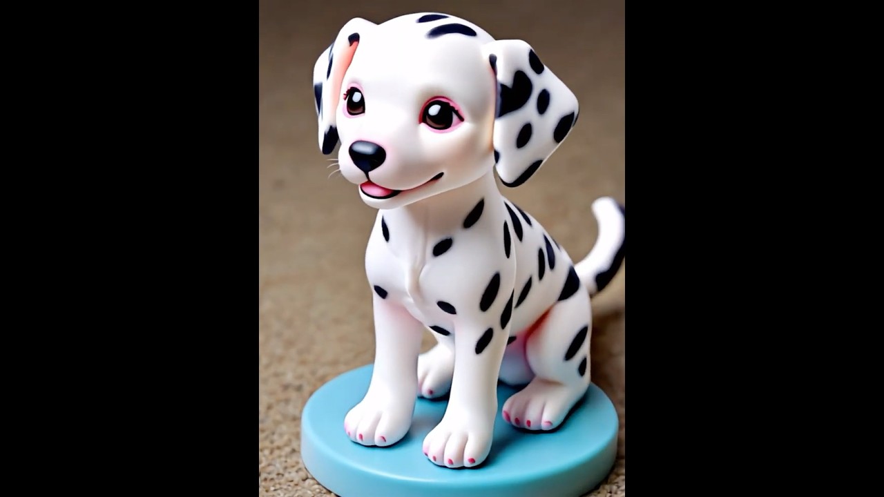 Dalmatian Puppy Turning Into Dalmatian Doll