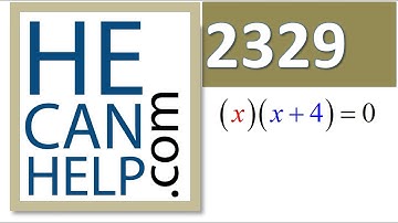 2329 {HECANHELP.COM USA & GEORGE MATHEW} Solve for x Two Solutions