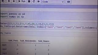 python بايثون - create a table in python without using Excel