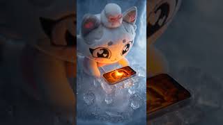 O perigo no mundo congelado! ❄️🐾 #gatos #arti #simbochka #animação #simba