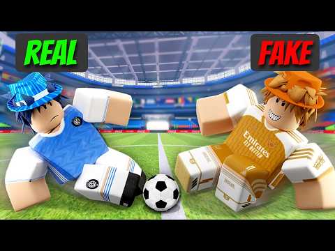 He was Pretending to be ME, so I 1v1'd him... (FIFA Super Soccer Roblox)