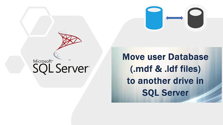 Move user Database (.mdf and .ldf files) to another drive in SQL Server (DBA stuff)
