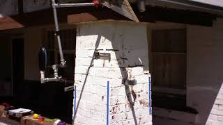 Chemical Underpinning Timelapse Close up Pillar