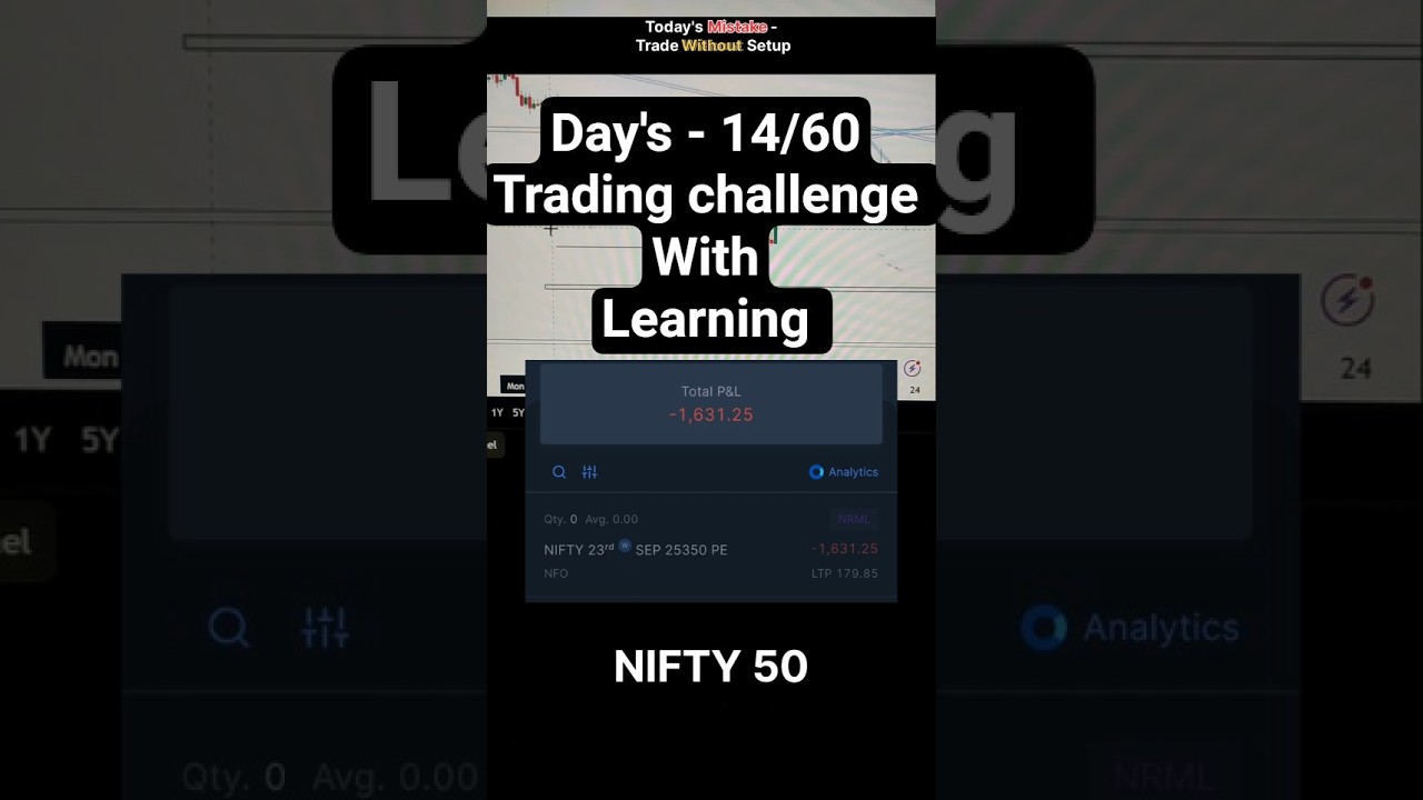 Day's 14/60 Trading challenge l Trader_stockdestroyer l 23/09/25 l 