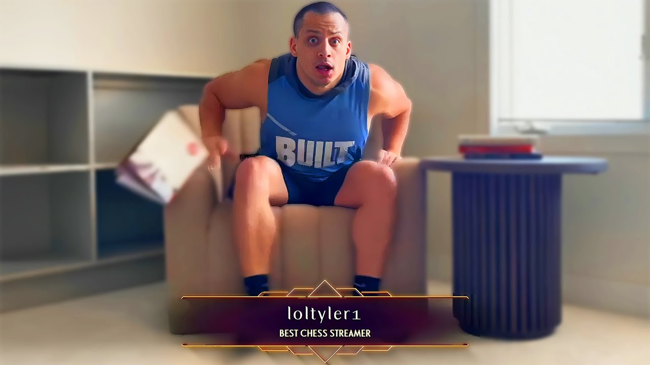 TYLER1 WINS BEST CHESS STREAMER AWARD !! YouTube