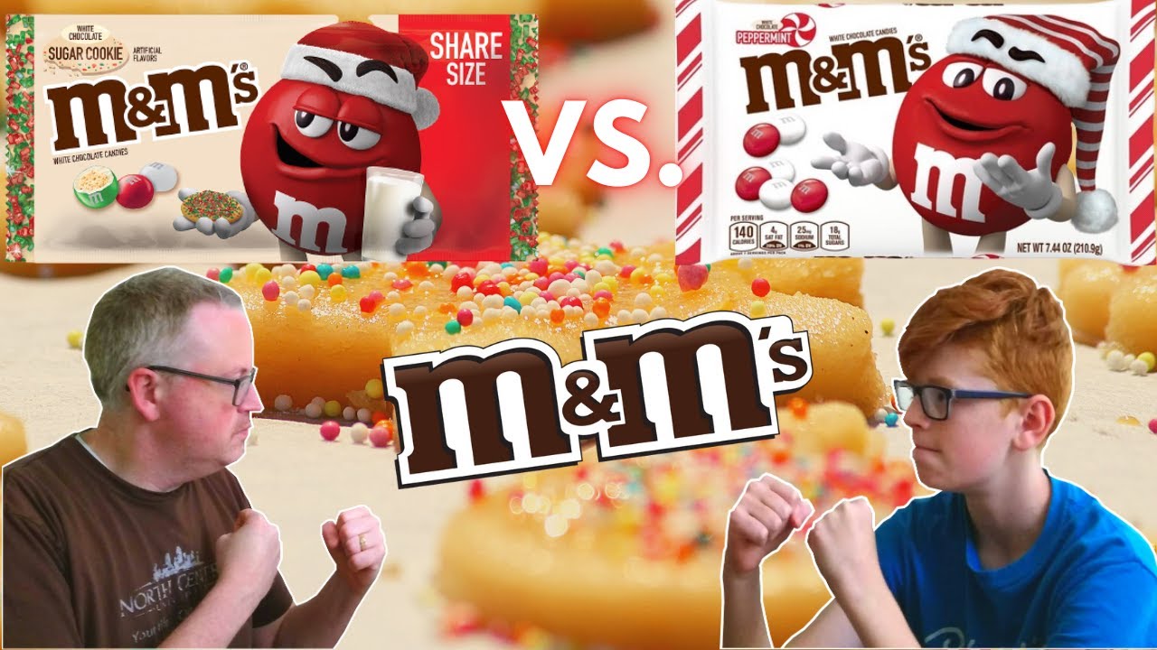 NEW Sugar Cookie M&M's® VS. Peppermint M&M's® | ZacknDad