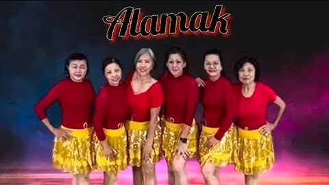 ALAMAK- Line Dance || Choreo : Bambang Satiyawan (INA) || High Beginner || Demo by : HappyGroup