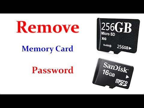 Video: How To Remove The Password From The Memory Card On The Phone