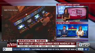 Vegas gunman shown on Mandalay Bay security video before the 1 October shooting