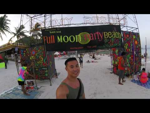 Koh Samui & Koh Phangan, Thailand [FULL MOON PARTY] Trip - GoPro Hero 4 Session 1080p HD