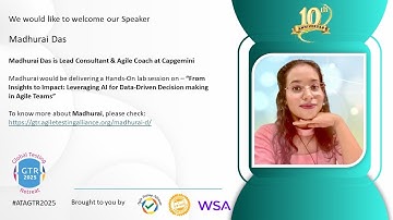 #VirtualConferenceDays #ATAGTR2025 Hands-on Lab Session (23rd Nov 2025) by Madhurai Das