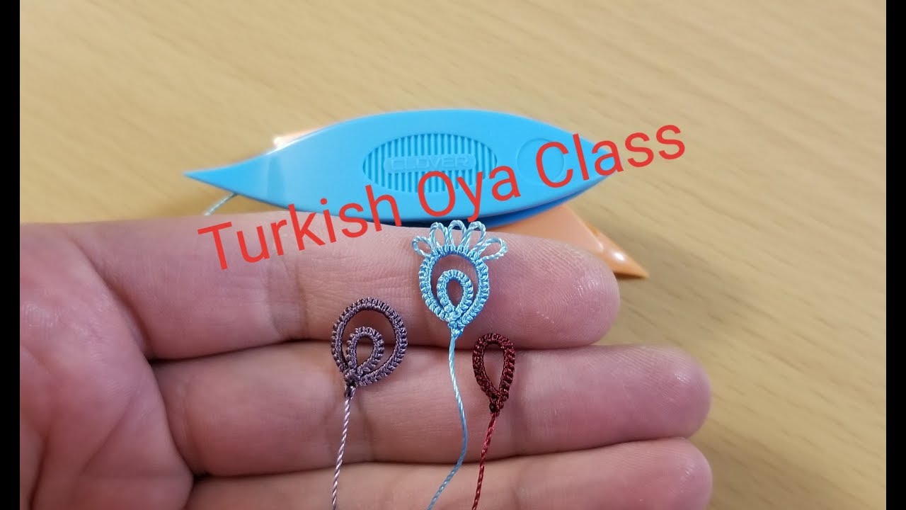 Mekik oyası-21 Mekik oyası ile kolay ve küçük 3 farklı motif(tatting-easy samples)