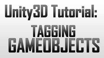 How to TAG GameObjects in Unity