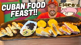 Flaco's Cuban Sandwich Food Challenge in Gainesville, Florida!!