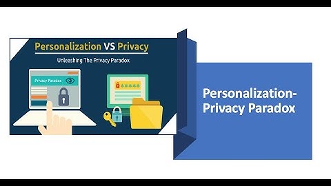 The Privacy Personalization Paradox