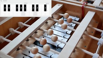 Playing midi-file on atmega controlled glockenspiel