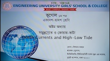 EUGSC, Class 12, Sub-Geography (Lecture 23), Zoom,Chapter 8, P-1, Most. Ishrat Jahan