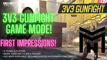 NEW 3v3 Gunfight Game Mode! Call of Duty Mobile