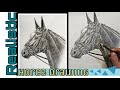 realistic horse drawing🐴