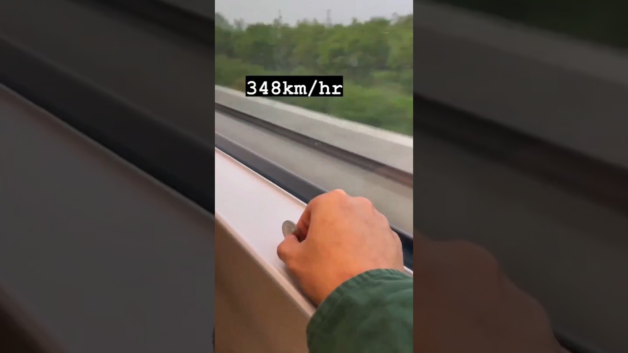 🤯 high-speed train in China speed of 348 km/hr #shorts