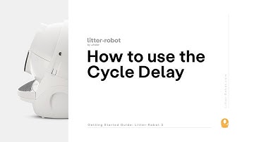 Litter-Robot 3: How To Use the Cycle Delay Functionality
