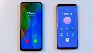 Huawei Y6p vs Samsung Galaxy S9 incoming call