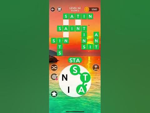Wordscapes Level 34 - YouTube