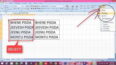 Microsoft Excel Magic Trick Find & Replace || Bhene Pisda Technical