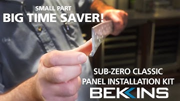 Sub Zero Classic Built In Panel Install Kit Explained