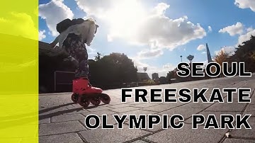 Seoul freeskate across olympic park (pascal briand vlog 186)