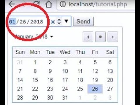 php date today  Update  Set Today's Date As Default In Date Input Type | WAMP | PHP Tutorial