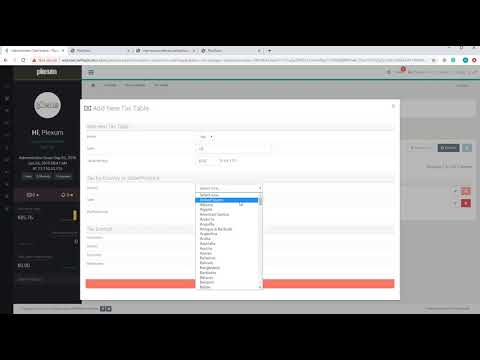 Plexum - How to. Add & Edit Store Taxes